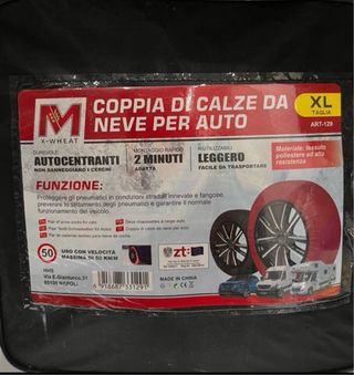 catene da neve per auto in tessuto