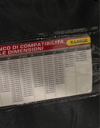 catene da neve per auto in tessuto