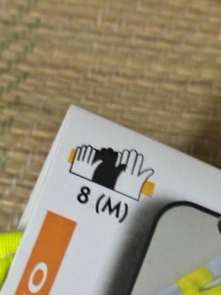 Guantes de trabajo fluorescentes de cuero