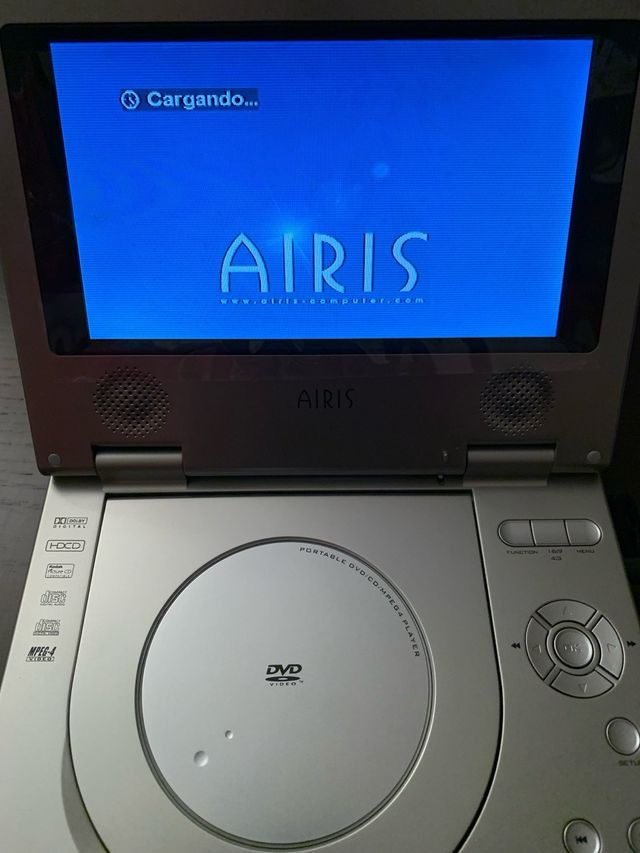 DVD portátil AIRIS con funda y caja original