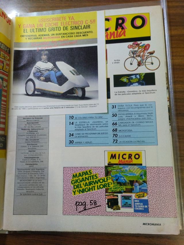 Micro manía Micromanía número 3 EXCELENTE ESTADO