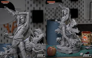 Jinx - Fingura resina 3D