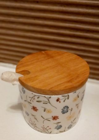 NUEVO Azucarero floral bambú