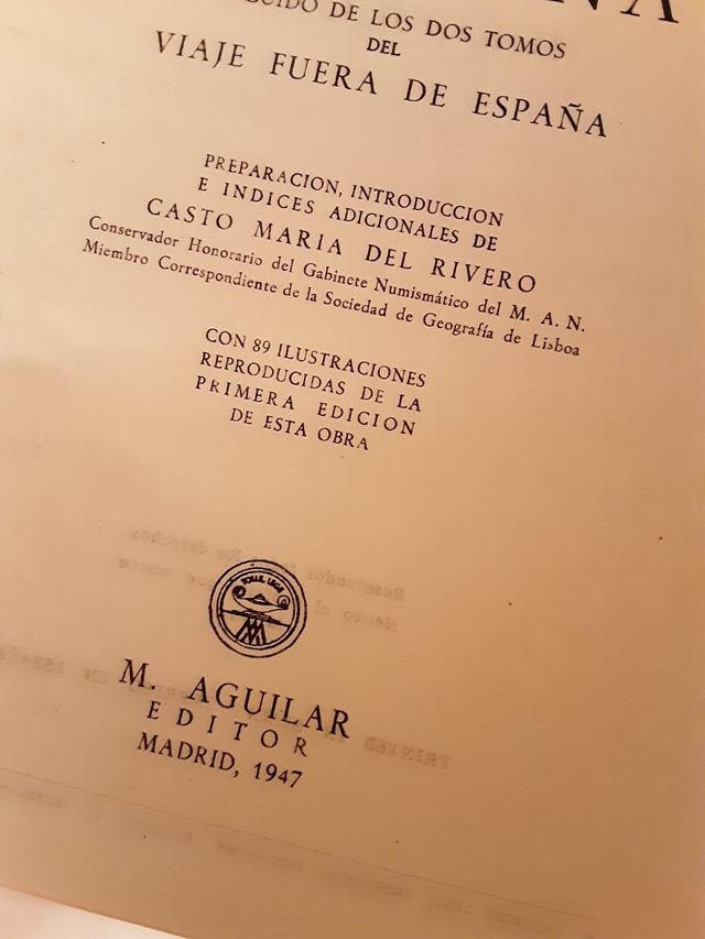 Libro Viaje de España de Antonio Ponz