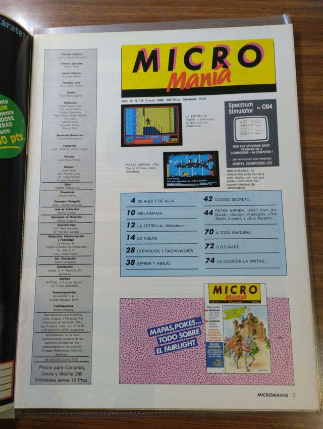 Micro manía Micromanía número 9