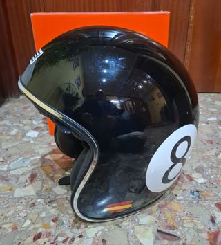 CASCO CUSTOM BOLA 8 ORIGINE para reparar 
