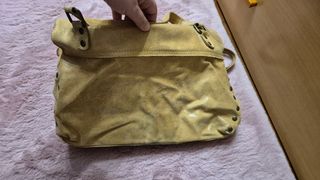 Bolso satchel de piel