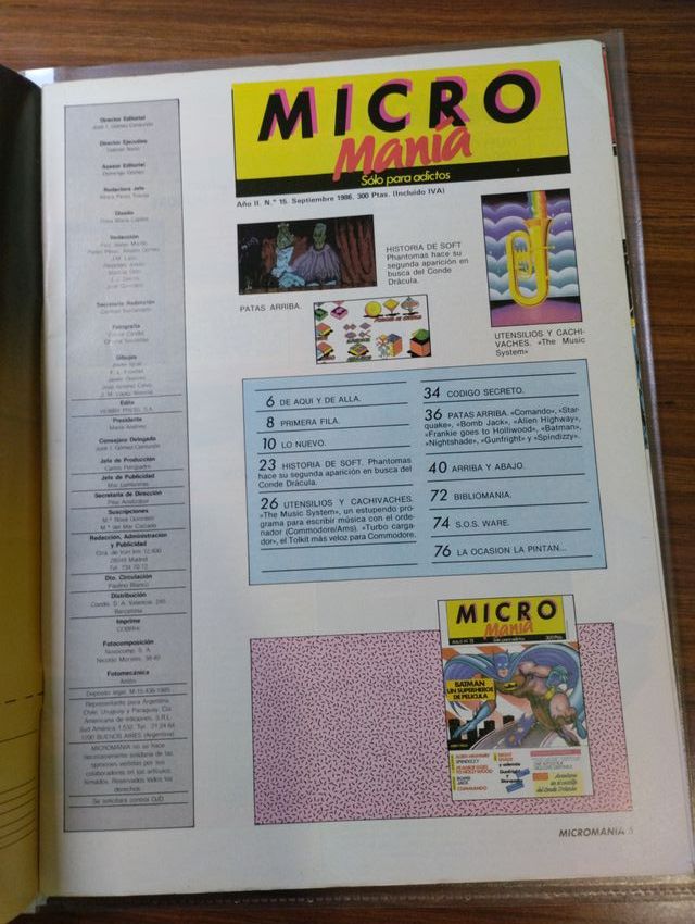 Micro manía Micromanía número 15