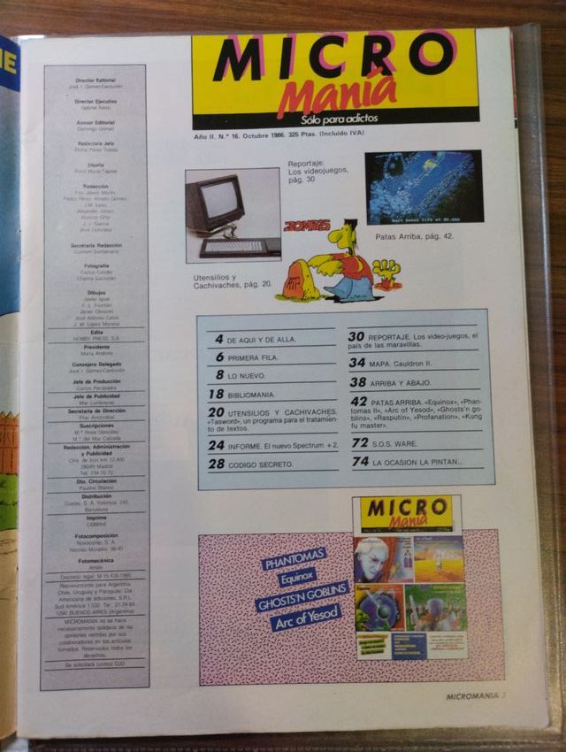 Micro manía Micromanía número 16