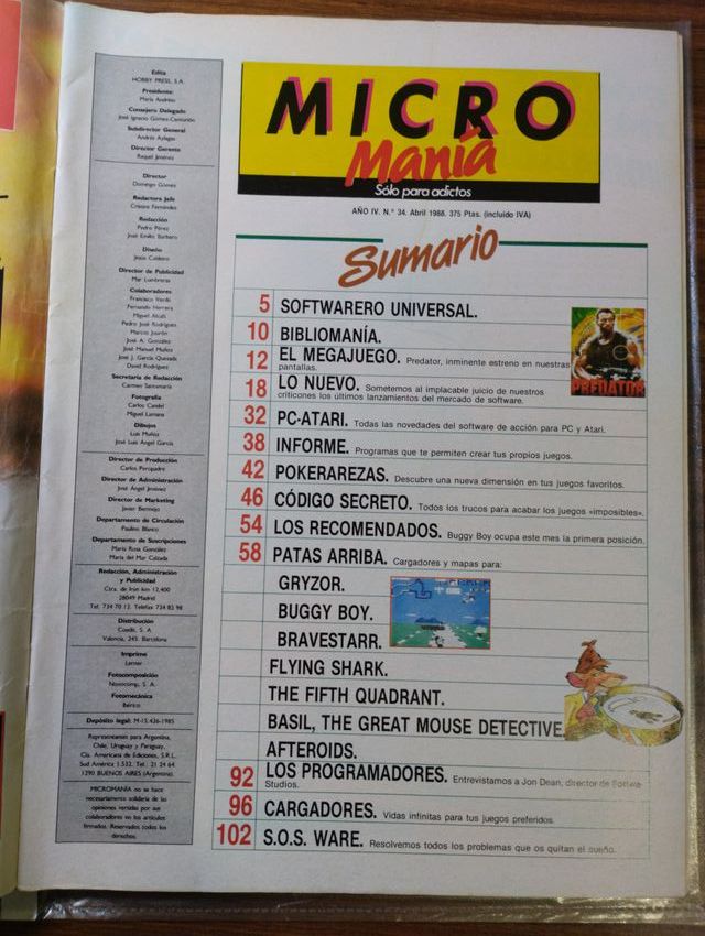Micro manía Micromanía número 34