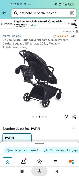 Patinete universal Be Cool Nuevo a estrenar