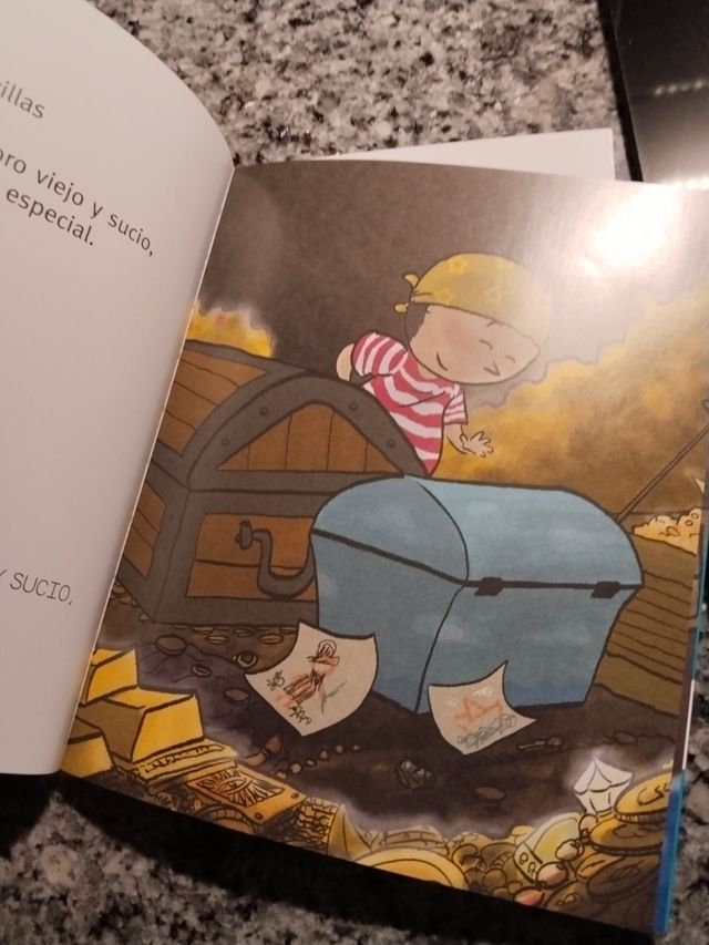 El tesoro del pirata: En letra MAYÚSCULA y de imprenta: libros para niños de 5 y 6 años (Aprender a leer en letra MAYÚSCULA e imprenta) - Learn to Read IN SPANISH for 5-6 year-old children