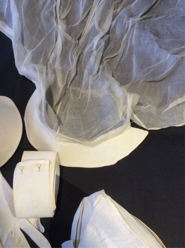 Antiguos accesorios uniforme enfermera/enfermeria