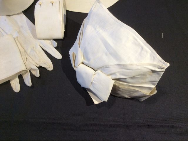 Antiguos accesorios uniforme enfermera/enfermeria