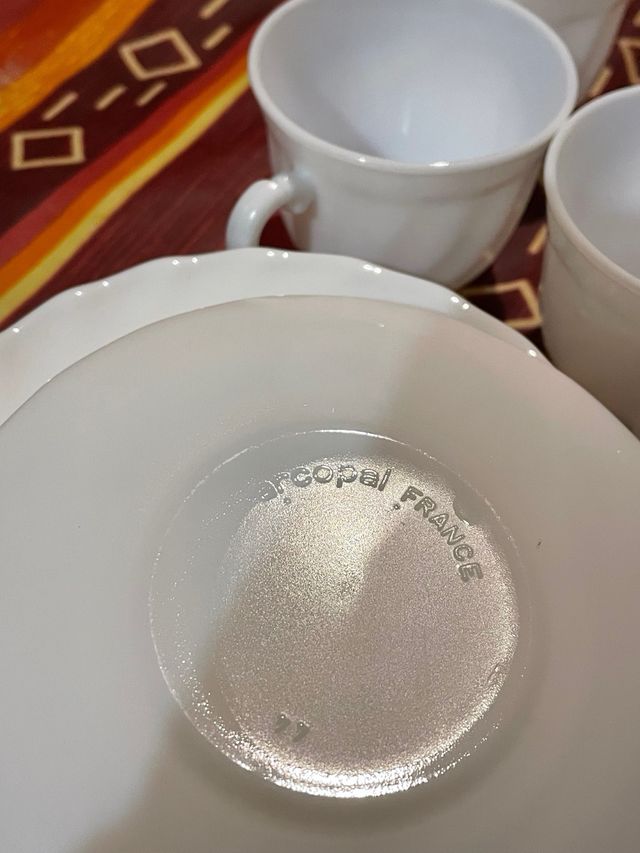 SET 6 TAZZINA CAFFE CON PIATTO VETRO ARCOPA