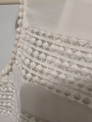 Blusa perforada mujer