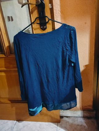 Camiseta desigual mujer, talla L