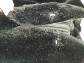 Abrigo imitación visón.