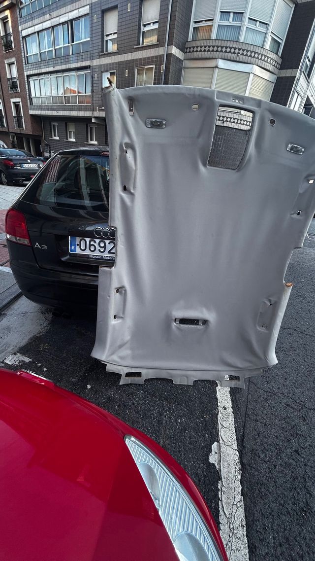 Tapizado de techo y puertas caidos