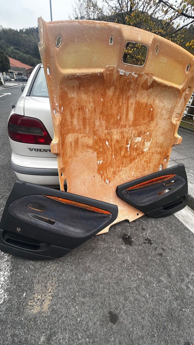 Tapizado de techo y puertas caidos