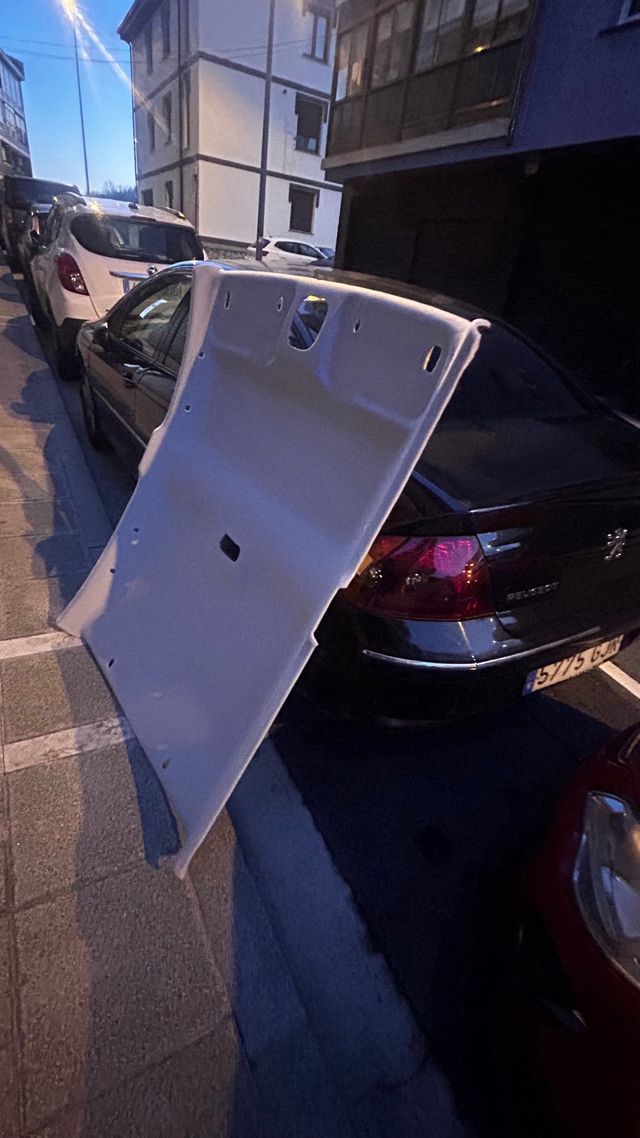 Tapizado de techo y puertas caidos