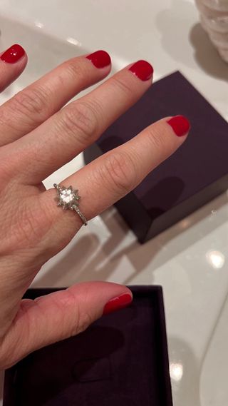 Aristocrazy anillo plata diamantes y topacio