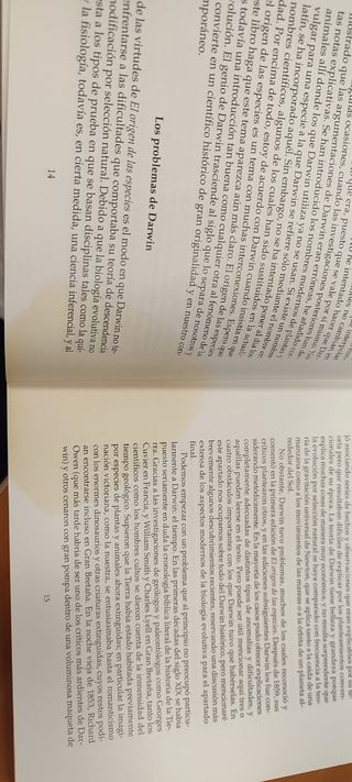 Libro "El origen de las especies"