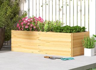 Jardinera 3 zona cultivo madera NUEVO