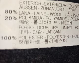 Abrigo mujer paño gris 80% Lana