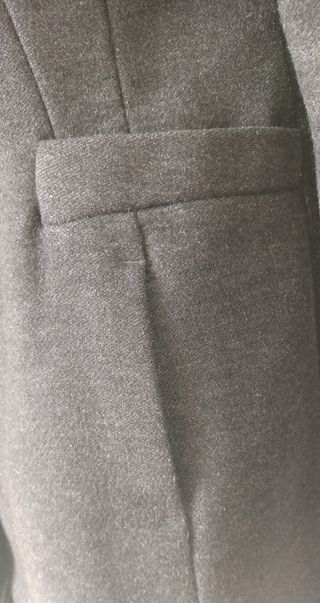 Abrigo mujer paño gris 80% Lana
