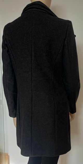 Abrigo mujer paño gris 80% Lana