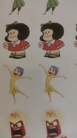 Vinilos pegatinas inside out arale mafalda