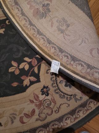 Alfombra redonda,de pura lana