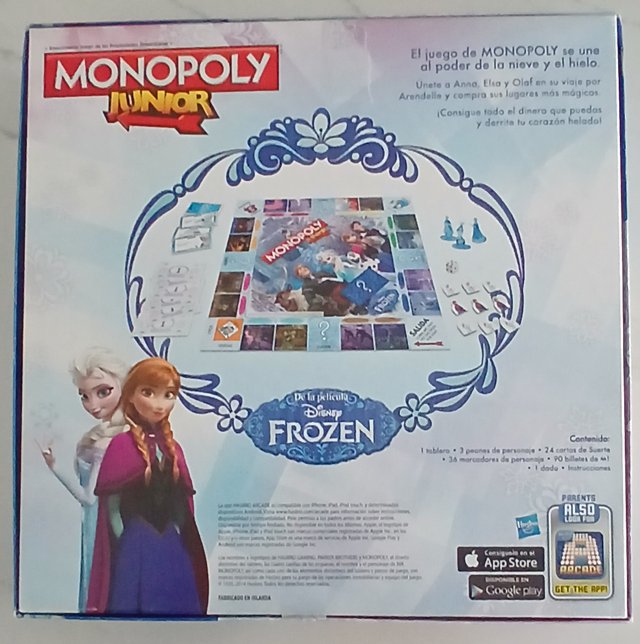 Monopoly Junior Edición Frozen - Juego De Mesa Para Niños Con Personajes De Frozen