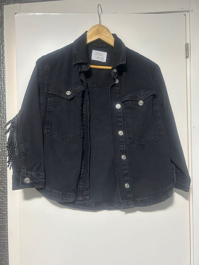 Sobrecamisa negra vaquera