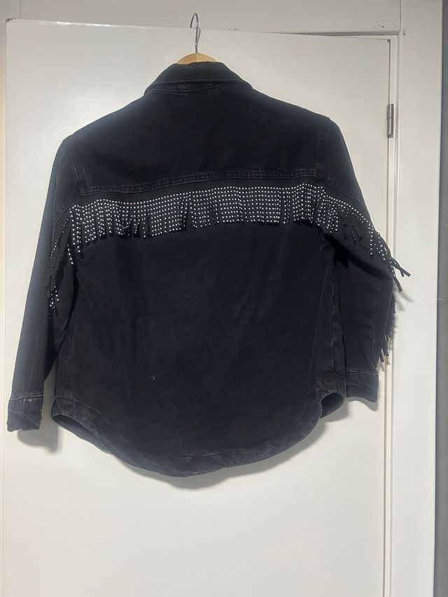 Sobrecamisa negra vaquera