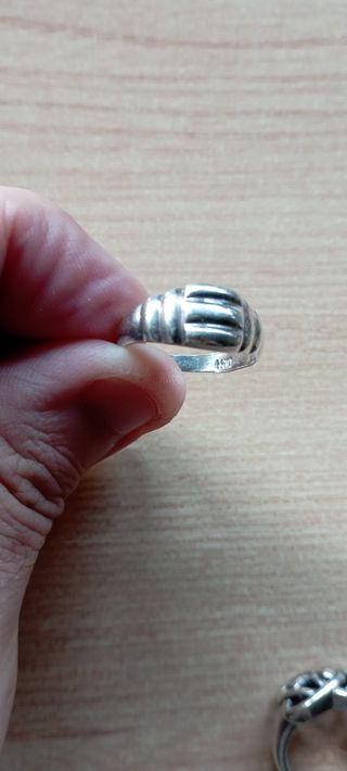 Anillo de plata de mujer