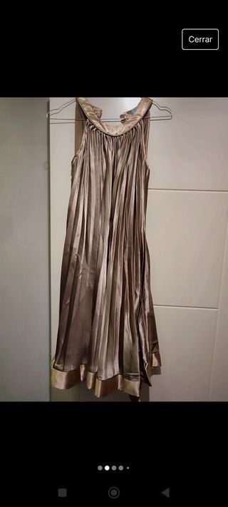 Vestido dorado sin estrenar S/M