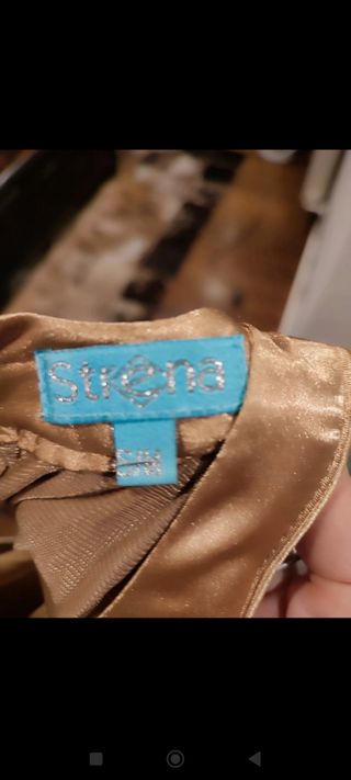 Vestido dorado sin estrenar S/M