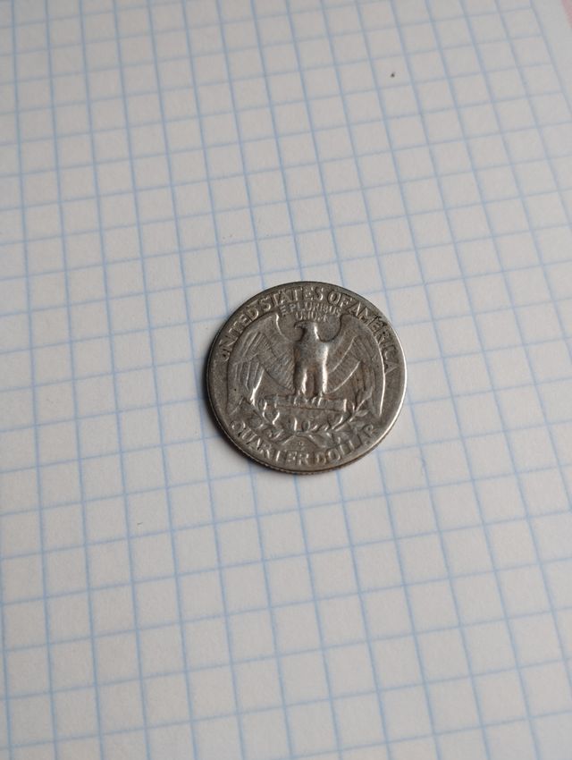 Quarter dollar 1964 U.S Mint, Plata