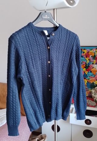 Cardigan donna blu maglificio Mapier