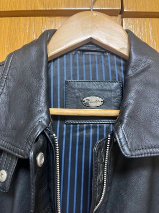 Cazadora piel Massimo Dutti