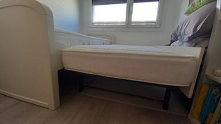Cama nido de 90 cm color blanca con dos colchones