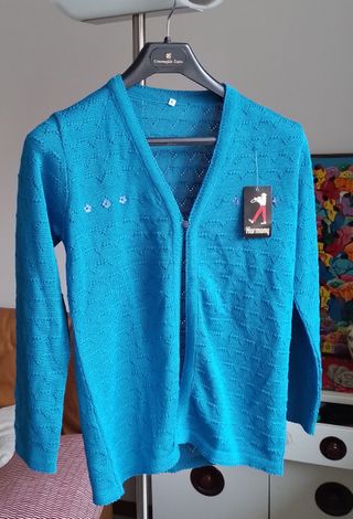 Cardigan donna Harmony turchese