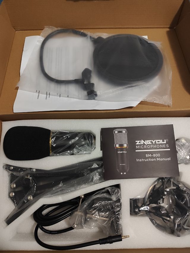 Micrófono sin estrenar