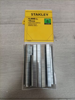 STANLEY - Grapas Industriales Tipo G, Tamaño 10 mm