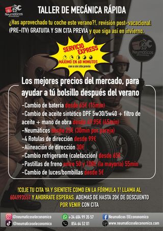 Los Neumáticos nuevos más económicos 