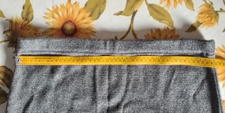 Gonna grigia in maglia