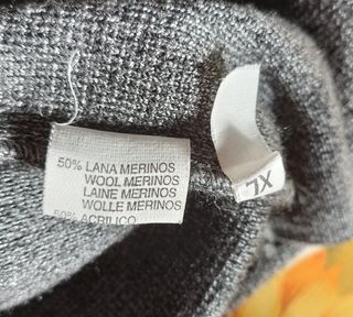 Gonna grigia in maglia