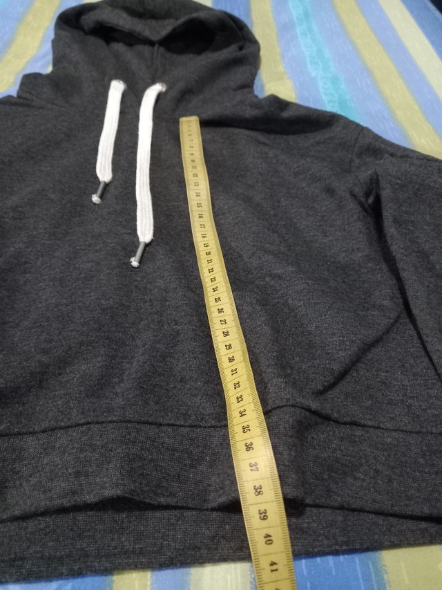 Felpa crop top Alcott grigia taglia S